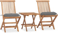 Salon de jardin et ensemble lounge: avec coussins, résistant aux intempéries, pliable, 3 pièces