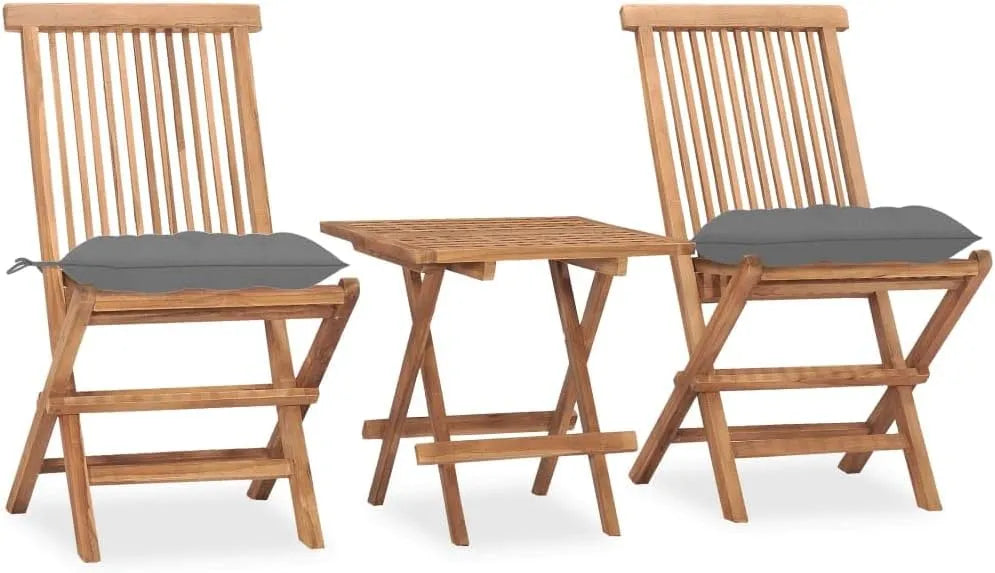 Salon de jardin et ensemble lounge: avec coussins, résistant aux intempéries, pliable, 3 pièces
