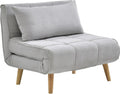 Vente-unique: Scandinave, revêtement en tissu, convertible, gris