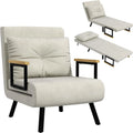 HOMCOM Canapé convertible et canapé-lit – revêtement en tissu, avec bureau, convertible, avec dossier, 1 Place, réglable, revêtement en velours