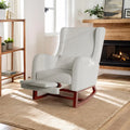 Fauteuil et chaise rembourrée à bascule: 67 × 64 × 99 cm, 110 kg, gris