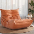 Pouf poire Togo en daim souple avec soutien dorsal – rembourrage en mousse