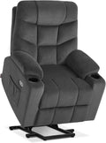 M MCombo Fauteuil et chaise rembourrée TV avec Aide à la montée électrique — avec port USB, réglable, inclinable