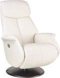 Fauteuil et chaise rembourrée de Relaxation électrique 2 Moteurs: en cuir, blanc