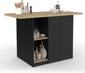 IDMarket – BAO 140, en bois, 140 cm, noir