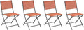 Chaises de jardin: en acier, pliable, Lot de 4, 46 × 52 × 87 cm