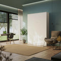 Armoire de rangement — montage mural, avec armoire, 140 × 200cm, blanc
