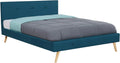 IDMarket: revêtement en tissu, 140 × 190 cm, bleu