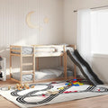 Lit superposé et lit mezzanine: avec toboggan, avec barrière anti-chute, avec échelle, 90 × 200 cm