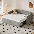 Canapé convertible et canapé-lit: convertible, 180 × 200cm, gris, revêtement en tissu