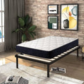 Lit Queen Blanc — 90 × 190 × 22 M, 90 × 190 cm, revêtement en tissu