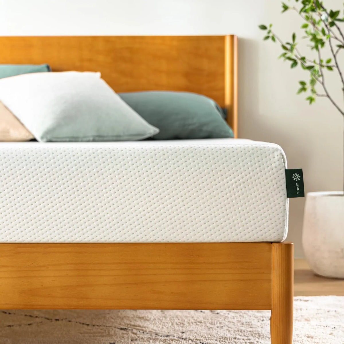 Matelas – TEX, respirant, 140 × 190, 15 cm, vert