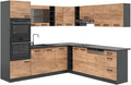 Vicco Cuisine en Angle R-Line: anthracite