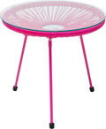Kare Design Table d'appoint et bout de canapé Acapulco Mono 50cm Rose