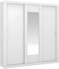 Armoire de rangement: 3 Portes, 220 cm, blanc