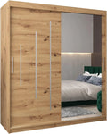 Armoire de rangement: Artisan, avec rangement, avec Bibliothèque et étagère de rangements, 180 × 200 × 62 cm, avec étagères