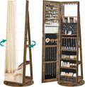 SONGMICS JJC007X01 Armoire de rangement – sur pied, avec rangement, verrouillable, avec Bibliothèque et étagère de rangements, 3 Étagères, 6 LED, noir