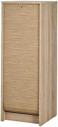 Classeur à Rideau Chêne 6 Niches L 37.8 H 103.8: 38.4 cm, 103.8 P, SIMMOB P 38