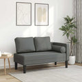 Bureau et table informatique – revêtement en tissu, avec coussins, gris