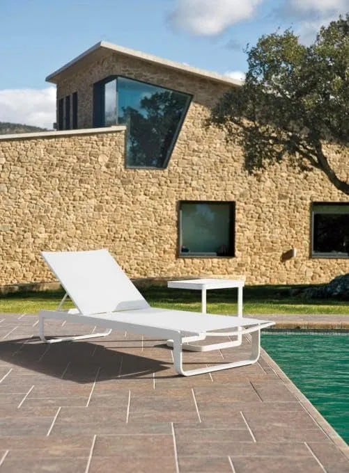 Bain de Soleil en Aluminium: blanc
