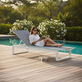 Bain de Soleil en Aluminium: COMO, gris
