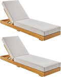 sweeek — en polyester, Lot de 2, 198 × 62 × 12 cm, beige