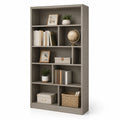Bibliothèque en bois MDF gris 180cm x 80cm x 30cm