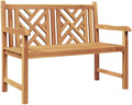 Banc: en bois, 114 × 60 × 90 cm, marron