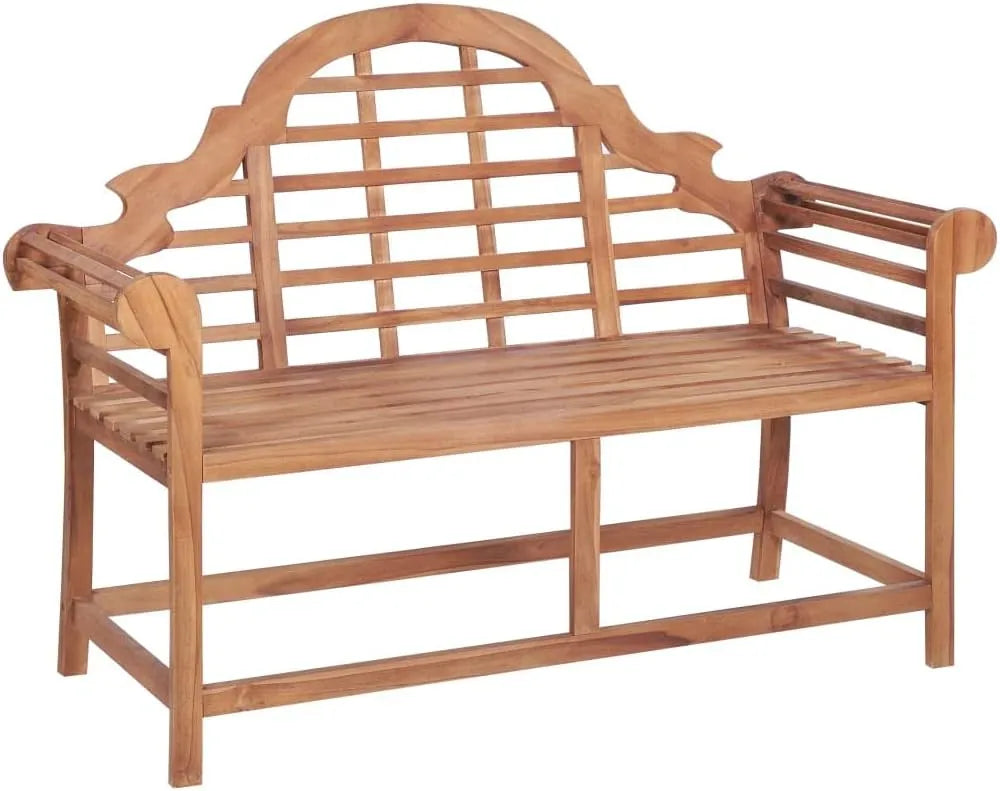 Banc de jardin et banquette de terrasse – en bois, avec accoudoirs, avec dossier, en bois massif