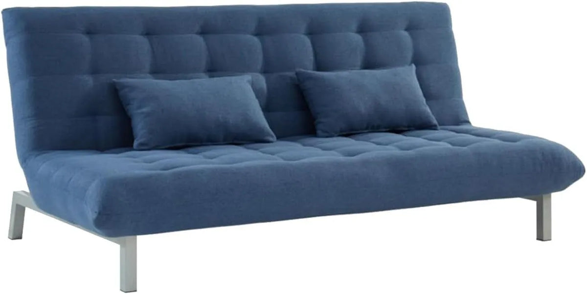 Canapé – revêtement en tissu, convertible, 3 Places, bleu
