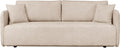 Canapé – CELSY, revêtement en tissu, convertible, 3 Places, beige