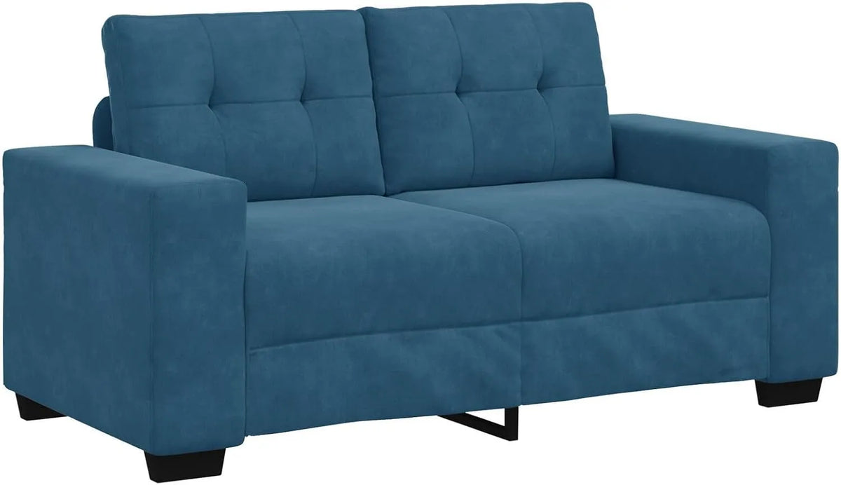 Canapé — respirant, revêtement en tissu, 160 × 77 × 82 cm, bleu