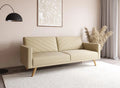 Canapé — revêtement en tissu, convertible, 3 Places, beige