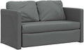 Canapé convertible et canapé-lit — revêtement en tissu, avec coussins, pliable, gris