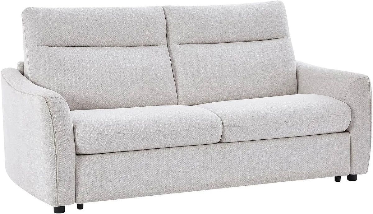 Canapé: SOVANIA, revêtement en tissu, convertible, 3 Places, beige