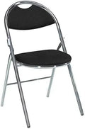 Chaise: revêtement en tissu, Lot de 2, noir