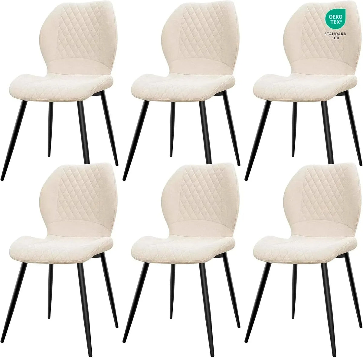 Chaise — Lot de 6, beige