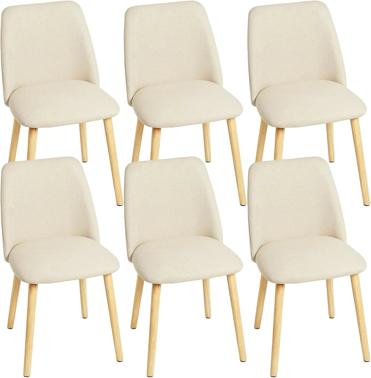 Bureau et table informatique — en polyester, en bois, avec dossier, Lot de 6