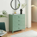 Bureau et table informatique – en métal, en acier, avec rangement, avec tiroirs, 4 Tiroirs, 92 × 80 × 40 cm, vert