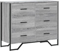Commode et meuble à tiroirs Sonoma Gris 91x35 – en bois, 91 × 35, 5 × 74, 5 cm