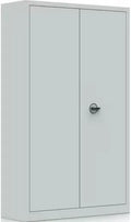 Armoire de rangement — en métal, 198 cm, gris