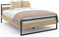 IDMarket — en métal, en bois, 140 × 190 cm, noir