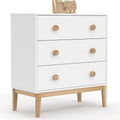 IDMarket: pour enfant, en bois, avec tiroirs, 3 tiroirs, 80 cm, blanc