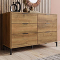 Buffet et meuble de rangement – avec tiroirs, 6 Tiroirs, 120 × 40 × 76 Cm