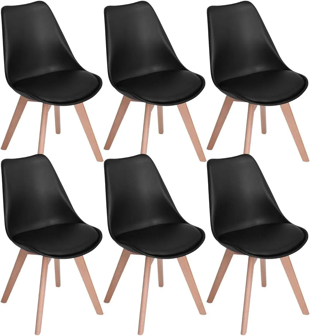 Bureau et table informatique – SGS, en bois, Lot de 6, noir
