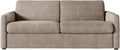 Canapé — Taupe, en velours côtelé, convertible, 3 Places, 140 × 190, beige, revêtement en tissu