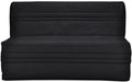 Banquette BZ 3 places — revêtement en tissu, 97 cm, noir, JOE P 97
