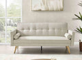 DecoInParis Banquette clic clac Beige en Tissu Tania: revêtement en tissu