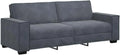 Canapé: Trois Places, 3 Places, 180 cm, gris, revêtement en velours