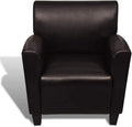 Fauteuil relax et fauteuil inclinable — en cuir, 71 × 69 × 77 cm, marron